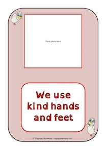 Rule Poster - Kind Hands & Feet